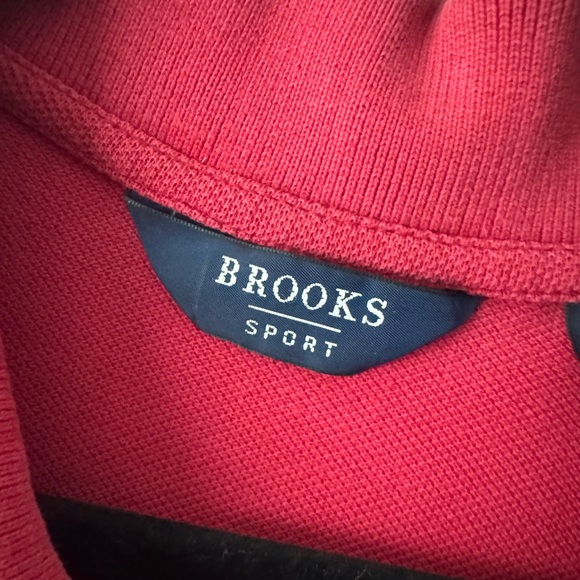 Red Brooks Brothers Polo Shirt Gold Logo 100% Cotton Size L Original Fit - Picture 6 of 9